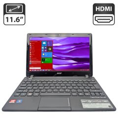Нетбук Acer Aspire One 725 / 11.6" (1366x768) TN / AMD C-60 (2 ядра по 1.0 - 1.3 GHz) / 4 GB DDR3 / 120 GB HDD / AMD Radeon HD 6290 Graphics / WebCam / АКБ не держит