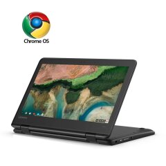 Нетбук Lenovo 300e Chromebook 2-in-1 / 11.6" (1366x768) IPS / MediaTek MT8173C (4 ядра по 2.4 GHz) / 4 GB DDR3 / 32 GB eMMC / PowerVR GX6250 Graphics / WebCam / ChromeOS 