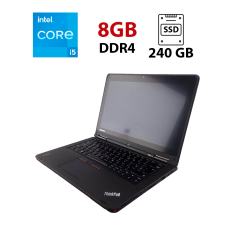 Нетбук Lenovo ThinkPad Yoga 12 / 12.5" (1920x1080) IPS Touch / Intel Core i5-5200U (2 (4) ядра по 2.2 GHz) / 8 GB DDR3 / 240 GB SSD / Intel HD Graphics 5500 / WebCam