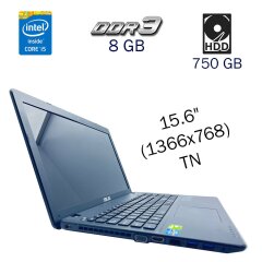 Ноутбук Asus X550CL / 15.6" (1366x768) TN / Intel Core i5-3337U (2 (4) ядра по 1.8 - 2.7 GHz) / 8 GB DDR3 / 750 GB HDD / nVidia GeForce GT 710M, 1 GB DDR3, 64-bit / WebCam