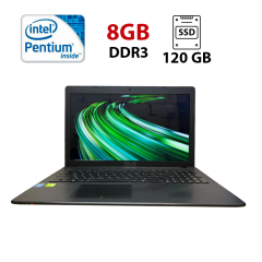 Ноутбук Б-класс Asus X552C / 15.6" (1366x768) TN / Intel Pentium 2117U (2 ядра по 1.8 GHz) / 8 GB DDR3 / 120 GB SSD / Intel HD Graphics / WebCam