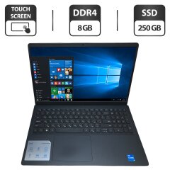 Ноутбук Б-класс Dell Inspiron 15 3511 / 15.6" (1920x1080) IPS Touch / Intel Core i5-1135G7 (4 (8) ядра по 4.2 GHz) / 8 GB DDR4 / 250 GB SSD / Intel UHD Graphics / WebCam / Windows 10 лицензия