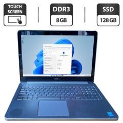 Ноутбук Б-клас Dell Inspiron 15 7537 / 15.6" (1920x1080) TN Touch / Intel Core i7-4510U (2 (4) ядра по 2.0 - 3.1 GHz) / 8 GB DDR3 / 128 GB SSD / Intel HD Graphics 4400 / WebCam