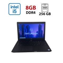 Ноутбук Б-класс Dell Latitude 3500 / 15.6" (1920x1080) TN / Intel Core i5-8265U (4 (8) ядра по 1.6 - 3.9 GHz) / 8 GB DDR4 / 256 GB SSD / Intel UHD Graphics 620 / WebCam