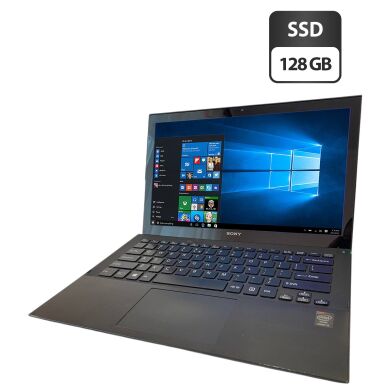 Ноутбук Б-клас Sony Vaio SVP132A1CM / 13.1" (1920x1080) TN / Intel Core i5-4200U (2 (4) ядра по 1.6 - 2.6 GHz) / 4 GB DDR3 / 128 GB SSD / Intel HD Graphics 4400 / WebCam Ноутбук Б-клас Sony Vaio SVP132A1CM / 13.1" (1920x1080) TN / Intel Core i5-4200U (2 (4) ядра по 1.6 - 2.6 GHz) / 4 GB DDR3 / 128 GB SSD / Intel HD Graphics 4400 / WebCam