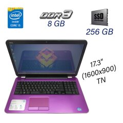 Ноутбук Dell Inspiron 17R-5721 / 17.3" (1600x900) TN / Intel Core i5-3337U (2 (4) ядра по 1.8 - 2.7 GHz) / 8 GB DDR3 / 256 GB SSD / WebCam / DVD-ROM / USB 3.0 / HDMI