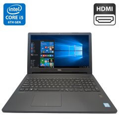 Ноутбук Б-клас Dell Latitude 3570 / 15.6" (1366x768) TN / Intel Core i5-6200U (2 (4) ядра по 2.3 - 2.8 GHz) / 8 GB DDR3 / 500 GB HDD / Intel HD Graphics 520 / WebCam / Fingerprint