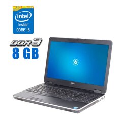 Ноутбук Dell Latitude E6540 / 15.6" (1366x768) TN / Intel Core i5-4310M (2 (4) ядра по 2.7 - 3.4 GHz) / 8 GB DDR3 / 128 GB SSD + 500 GB HDD / Intel HD Graphics 4600 / WebCam 