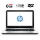 Ноутбук HP 15-ac185no / 15.6" (1920x1080) TN / Intel Celeron N3050 (2 ядра по 1.6 - 2.16 GHz) / 8 GB DDR3 / 1000 GB HDD / Intel HD Graphics / WebCam / DVD-RW купить