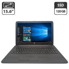 Ноутбук HP 250 G5 / 15.6" (1366x768) TN / Intel Celeron N3060 (2 ядра по 1.6 - 2.48 GHz) / 8 GB DDR3 / 120 GB SSD / Intel HD Graphics 400 / WebCam / DVD-ROM