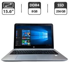 Ноутбук HP ProBook 450 G4 / 15.6" (1366x768) TN / Intel Core i5-7200U (2 (4) ядра по 2.5 - 3.1 GHz) / 8 GB DDR4 / 256 GB SSD / Intel HD Graphics 620 / WebCam