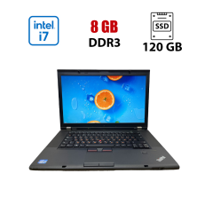 Ноутбук Lenovo ThinkPad T530 / 15.6" (1366х768) TN / Intel Core i7-3520M (2 (4) ядра по 2.9 - 3.6 GHz) / 8 GB DDR3 / 120 GB SSD / Intel HD Graphics 4000 / WebCam