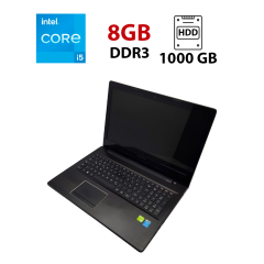 Ноутбук Lenovo Z50-70 / 15.6" (1366x768) TN / Intel Core i5-4210U (2 (4) ядра по 1.7 - 2.7 GHz) / 8 GB DDR3 / 1000 GB HDD / nVidia GeForce GT 820M, 2 GB DDR3, 64-bit / WebCam