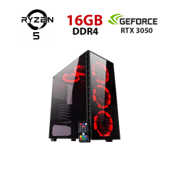 Новий ігровий ПК Forsage Vinga Orc Tower / AMD Ryzen 5 5500 (6 (12) ядер по 3.6 - 4.2 GHz) / 16 GB DDR4 / 480 GB SSD / nVidia GeForce RTX 3050, 6 GB GDDR6, 96-bit