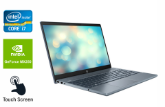 Ультрабук Б-клас HP Pavilion 15-cs3073cl / 15.6" (1920x1080) IPS Touch / Intel Core i7-1065G7 (4 (8) ядра по 1.3 - 3.9 GHz) / 16 GB DDR4 / 480 GB SSD / nVidia GeForce MX250, 4 GB GDDR5, 64-bit / WebCam / Windows 10