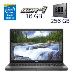 Ультрабук Dell Latitude 5500 / 15.6" (1920x1080) IPS / Intel Core i5-8365U (4 (8) ядра по 1.6 - 4.1 GHz) / 16 GB DDR4 / 256 GB SSD / Intel UHD Graphics for 8th Generation / WebCam + Беспроводная мышка
