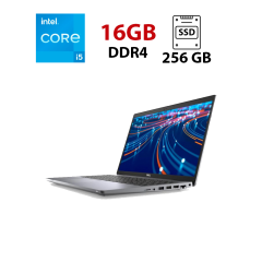 Ультрабук Dell Latitude 5520 / 15.6" (1920x1080) IPS / Intel Core i5-1145G7 (4 (8) ядра по 4.4 GHz) / 16 GB DDR4 / 256 GB SSD / Intel Iris Xe Graphics / WebCam