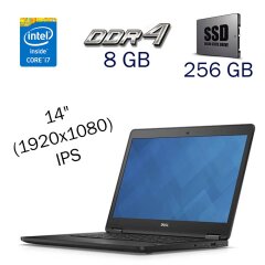 Ультрабук Dell Latitude E7470 / 14" (1920x1080) IPS / Intel Core i7-6600U (2 (4) ядра по 2.6 - 3.4 GHz) / 8 GB DDR4 / 256 GB SSD / Intel HD Graphics 520 / WebCam