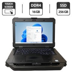 Защищенный ноутбук Б-класс Dell Latitude 5420 Rugged / 14" (1920x1080) IPS Touch / Intel Core i5-8350U (4 (8) ядра по 1.7 - 3.6 GHz) / 16 GB DDR4 / 256 GB SSD M.2 / Intel UHD Graphics 620 / WebCam / Стилус / Два АКБ