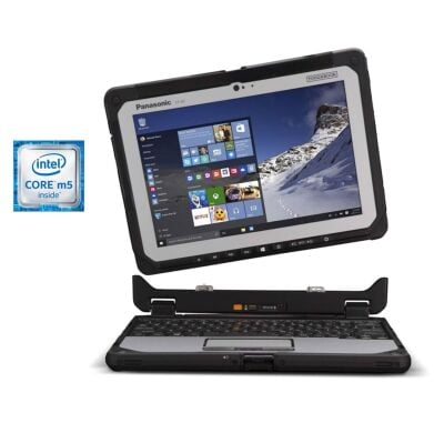 Защищенный нетбук-трансформер Б-класс Panasonic Toughbook CF-20 / 10.1" (1920x1200) IPS Touch / Intel Core M5-6Y57 (2 (4) ядра по 1.1 - 2.8 GHz) / 8 GB DDR3 / 256 GB SSD / Intel HD Graphics 615 / WebCam / Win 10 Pro / 2x АКБ