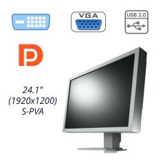 Монитор Eizo FlexScan S2431W / 24.1" (1920x1200) S-PVA / DVI, VGA, USB