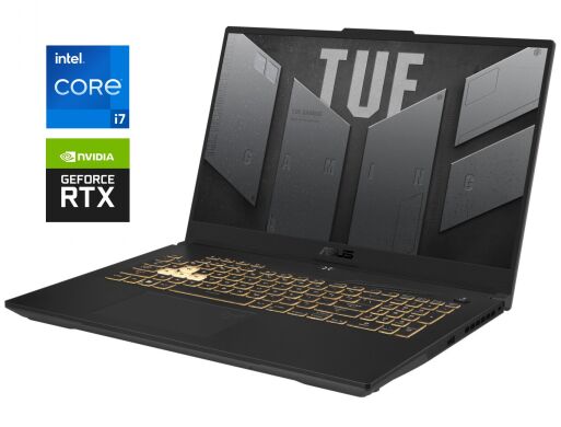 Ігровий ноутбук Asus TUF Gaming F17 FX707VV / 17.3" (1920x1080) IPS / Intel Core i7-13700H (14 (20) ядер по 2.4 - 5.0 GHz) / 32 GB DDR5 / 1000 GB SSD NVMe / nVidia GeForce RTX 4060, 8 GB GDDR6, 128-bit / WebCam Ігровий ноутбук Asus TUF Gaming F17 FX707VV / 17.3" (1920x1080) IPS / Intel Core i7-13700H (14 (20) ядер по 2.4 - 5.0 GHz) / 32 GB DDR5 / 1000 GB SSD NVMe / nVidia GeForce RTX 4060, 8 GB GDDR6, 128-bit / WebCam