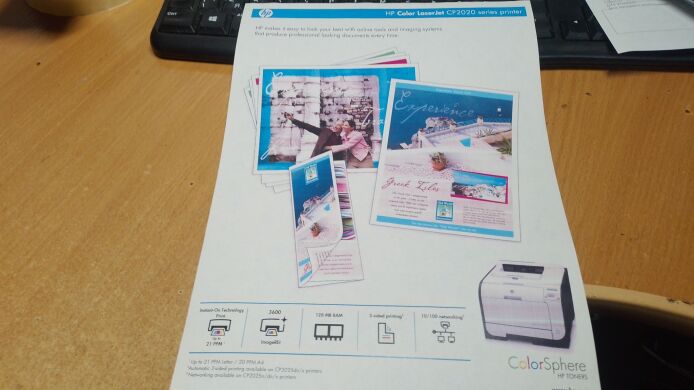Принтер HP Color LaserJet CP2025dn / Лазерная цветная печать / 600x600 dpi / A4 / 21 стр/мин / Ethernet, USB 2.0 / Дуплекс