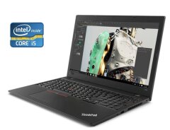 Ноутбук Б-клас Lenovo ThinkPad L580 / 15.6" (1920x1080) IPS / Intel Core i5-8250U (4 (8) ядра по 1.6 - 3.4 GHz) / 8 GB DDR4 / 256 GB SSD / Intel UHD Grphics 620 / WebCam / Win 10 Pro