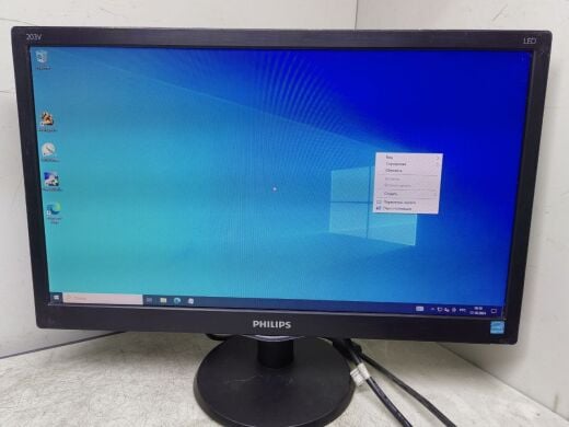 Монітор Б-клас Philips 203V / 20" (1600x900) TN / 1x VGA / VESA 100x100 / Кабелі в комплекті Монітор Б-клас Philips 203V / 20" (1600x900) TN / 1x VGA / VESA 100x100 / Кабелі в комплекті