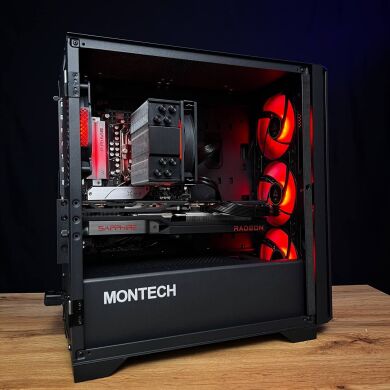Збірка під замовлення: ігровий ПК Montech Air 100 ARGB Tower / AMD Ryzen 5 7500F (6 (12) ядер по 3.7 - 5.0 GHz) / 16 GB DDR5 / 1000 GB SSD M.2 / AMD Radeon RX 6800, 16 GB GDDR6, 256-bit / 750W