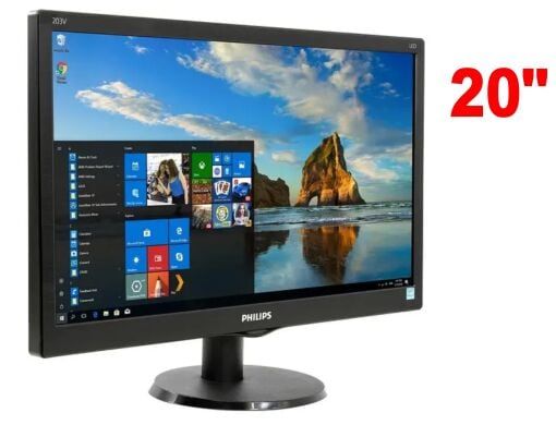 Монітор Б-клас Philips 203V / 20" (1600x900) TN / 1x VGA / VESA 100x100 / Кабелі в комплекті Монітор Б-клас Philips 203V / 20" (1600x900) TN / 1x VGA / VESA 100x100 / Кабелі в комплекті