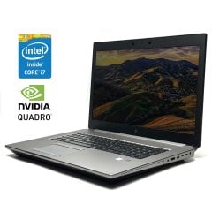 Мобільна робоча станція HP ZBook 17 G6 / 17.3" (1920x1080) IPS / Intel Core i7-9850H (6 (12) ядер по 2.6 - 4.6 GHz) / 16 GB DDR4 / 1000 GB SSD / nVidia Quadro RTX 4000, 8 GB GDDR6, 256-bit / WebCam / Win 10 Pro
