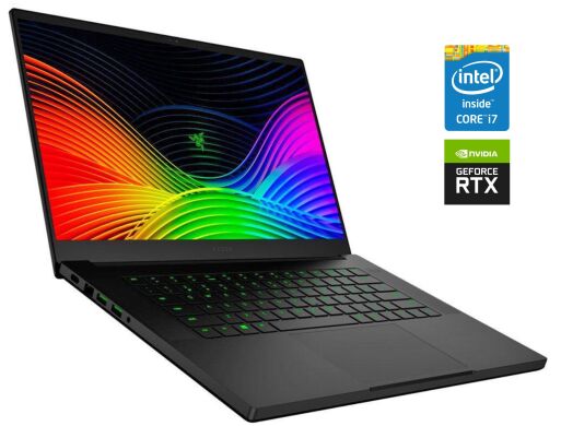 Ігровий ноутбук Razer Blade 15 RZ09-0300 / 15.6" (1920x1080) IPS / Intel Core i7-9750H (6 (12) ядер по 2.6 - 4.5 GHz) / 16 GB DDR4 / 512 GB SSD / nVidia GeForce RTX 2060, 6 GB GDDR6, 192-bit / WebCam