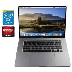 Ультрабук Б-клас Apple MacBook Pro 16 A2141 2019 / 16" (3072x1920) IPS / Intel Core i7-9750H (6 (12) ядер по 2.6 - 4.5 GHz) / 32 GB DDR4 / 500 GB SSD / AMD Radeon Pro 5300M, 4 GB GDDR6, 128-bit / WebCam / MacOS