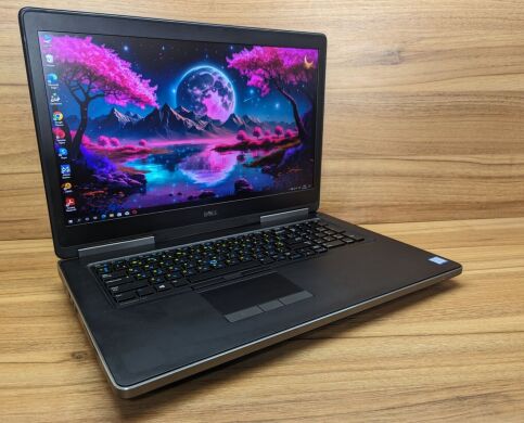 Мобільна робоча станція Dell Precision 7720 / 17.3" (1920x1080) IPS / Intel Core i7-6920HQ (4 (8) 2.9 - 3.8 GHz) / 32 GB DDR4 / 512 GB SSD + 480 GB SSD / nVidia Quadro P3000, 6 GB GDDR5, 192-bit / WebCam / Windows 10