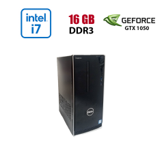 Ігровий ПК Dell Inspirion 3650 / Intel Core i7-6700K (4 (8) ядра по 4.0 - 4.2 GHz) / 16 GB DDR3 / 512 GB SSD / nVidia GeForce GTX 1050, 2 GB GDDR5, 128-bit / Wi-Fi+Bluetooth / DVD / Win 10 Home Lic