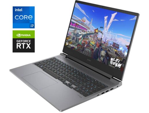 Ігровий ноутбук Б-клас HP Omen 16-ae0001nr / 16.1" (1920x1080) IPS / Intel Core i7-14700HX (20 (28) ядер по 1.5 - 5.5&nbsp;GHz) / 32 GB DDR5 / 1000 GB SSD / nVidia GeForce RTX 4070, 8 GB GDDR6, 128-bit / WebCam