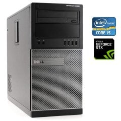 Ігровий ПК Dell Optiplex 9020 Tower / Intel Core i5-4570 (4 ядра по 3.2 - 3.6 GHz) / 16 GB DDR3 / 500 GB SSD / nVidia GeForce GTX 1050 Ti, 4 Гб GDDR5 128-bit / DVD-ROM / Win 10 Pro + Кабель живлення