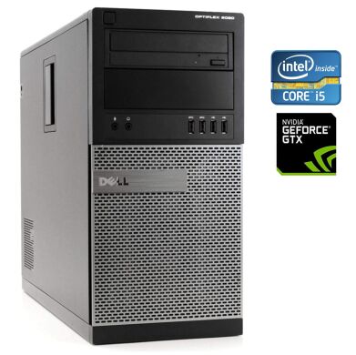 Игровой ПК Dell Optiplex 9020 Tower / Intel Core i5-4570 (4 ядра по 3.2 - 3.6 GHz) / 16 GB DDR3 / 500 GB SSD / nVidia GeForce GTX 1050 Ti, 4 Гб GDDR5 128-bit / DVD-ROM / Win 10 Pro + Кабель питания Игровой ПК Dell Optiplex 9020 Tower / Intel Core i5-4570 (4 ядра по 3.2 - 3.6 GHz) / 16 GB DDR3 / 500 GB SSD / nVidia GeForce GTX 1050 Ti, 4 Гб GDDR5 128-bit / DVD-ROM / Win 10 Pro + Кабель питания