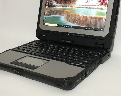 Защищенный нетбук-трансформер Б-класс Panasonic Toughbook CF-20 / 10.1" (1920x1200) IPS Touch / Intel Core M5-6Y57 (2 (4) ядра по 1.1 - 2.8 GHz) / 8 GB DDR3 / 256 GB SSD / Intel HD Graphics 615 / WebCam / Win 10 Pro / 2x АКБ