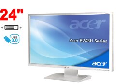 Монитор Acer B246HL / 24" (1920x1080) TN / 1x DVI, 1x VGA, 2x USB 3.0 / VESA 100x100