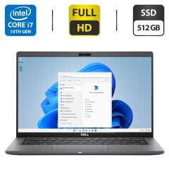 Ультрабук Б-класс Dell Latitude 7410 / 14" (1920x1080) IPS / Intel Core i7-10610U (4 (8) ядра по 1.8 - 4.9 GHz) / 16 GB DDR4 / 512 GB SSD / Intel UHD Graphics / WebCam 