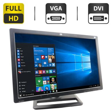 Монітор HP L2445w / 24" (1920x1200) TN / VGA, DVI / VESA 100x100 / Кабель живлення