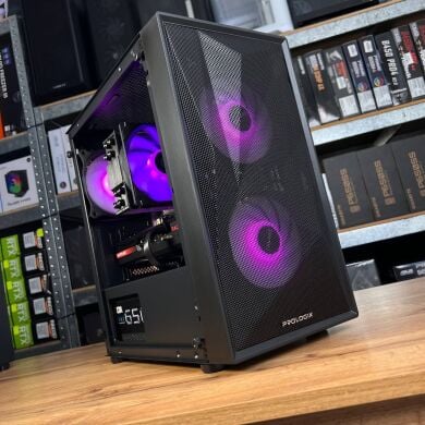 Сборка под заказ: игровой ПК ProLogix E102 Tempered Glass and Mesh Black Tower / AMD Ryzen 7 5700X (8 (16) ядер по 3.4 - 4.6 GHz) / 16 GB DDR4 / 512 GB SSD M.2 / AMD Radeon RX 7600, 8 GB GDDR6, 128-bit / 650W