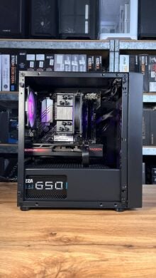Сборка под заказ: игровой ПК ProLogix E102 Tempered Glass and Mesh Black Tower / AMD Ryzen 7 5700X (8 (16) ядер по 3.4 - 4.6 GHz) / 16 GB DDR4 / 512 GB SSD M.2 / AMD Radeon RX 7600, 8 GB GDDR6, 128-bit / 650W