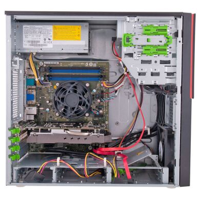 Компьютер Fujitsu Esprimo P720 E90+ Tower / Intel Core i5-4430 (4 ядра по 3.0 - 3.2 GHz) / 16 GB DDR3 / 120 GB SSD + 500 GB HDD / nVidia GeForce GTX 1060, 6 GB GDDR5, 192-bit / DVD-ROM