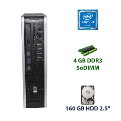 HP Compaq 8000 Elite USFF / Intel Pentium E5400 (2 ядра по 2.7 GHz) / 4 GB DDR3 SoDIMM / 160 GB HDD 2.5" / DVD-RW