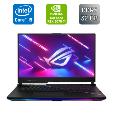 Игровой ноутбук Asus ROG Strix G733ZW / 17.3" (2560x1440) IPS / Intel Core i9-12900H (14 (20) ядер по 3.8 - 5.0 GHz) / 32 GB DDR5 / 1000 GB SSD / nVidia GeForce RTX 3070 Ti, 8 GB GDDR6X, 256-bit / HDMI / Windows 11