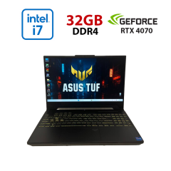 Ігровий ноутбук Asus TUF Gaming F15 FX507ZI / 15.6" (1920x1080) IPS / Intel Core i7-12700H (14 (20) ядер по 3.5 - 4.7 GHz) / 32 GB DDR4 / 512 GB SSD / nVidia GeForce RTX 4070, 8 GB GDDR6, 128-bit / WebCam