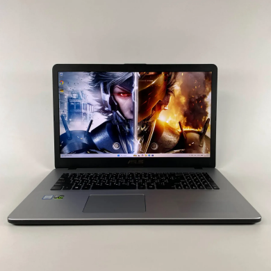 Игровой ноутбук Asus VivoBook Pro N705UDR / 17.3" (1920x1080) IPS / Intel Core i7-8550U (4 (8) ядра по 1.8 - 4.0 GHz) / 16 GB DDR4 / 256 GB SSD + 256 GB SSD / nVidia GeForce GTX 1050, 4 GB GDDR5, 128-bit / WebCam